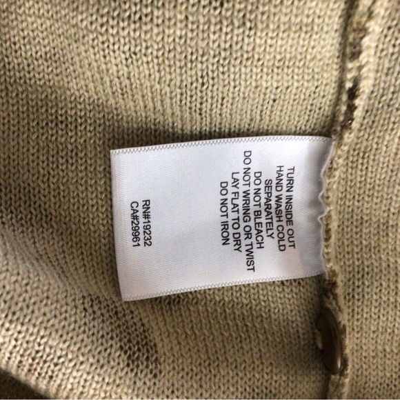 Vintage Alfred Dunner v- neck size 3X tan brown floral print cardigan sweater - Picture 4 of 11